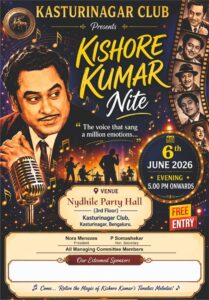 Kishore Kumar Nite at Kasturinagar Club